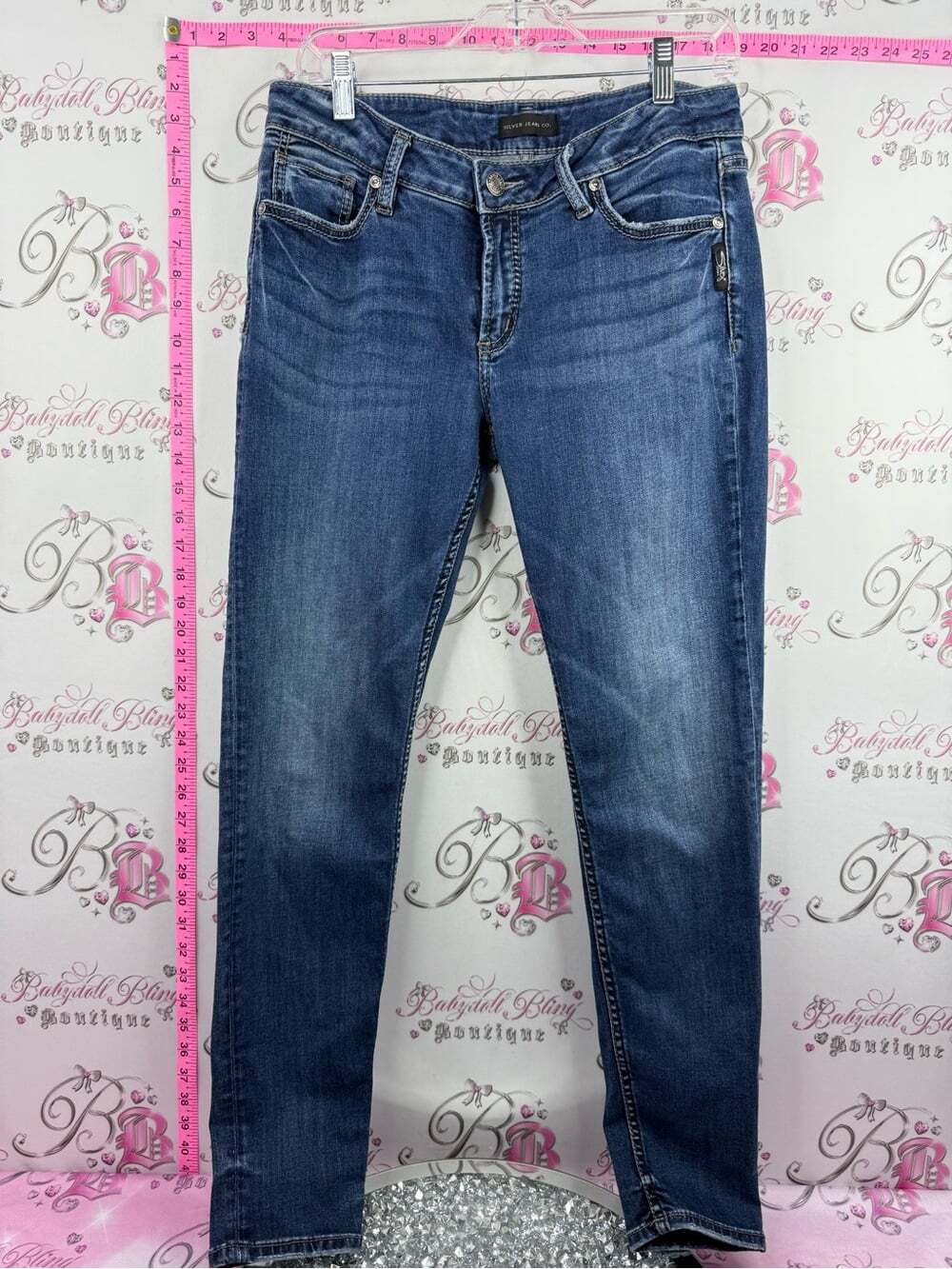 Silver Jeans denim pants jeans Women's Dark Blue Skinny Stretch Jeans
